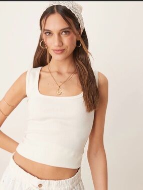 Free People
Women's Hummingbird Square-Neck Tank Top